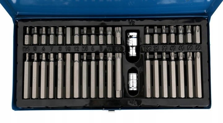 KLUCZE TORX SPLINE IMBUSOWE 40 el. CrV WYS. JAKOŚĆ