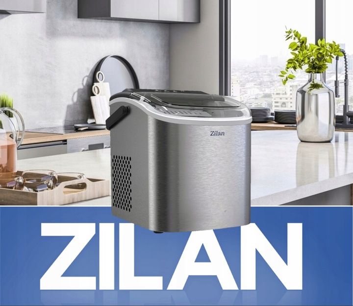 Kostkarka do lodu Zilan ICE MAKER 15KG srebrny/szary 95 W