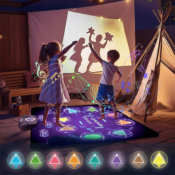 MATA DO TAŃCZENIA MUZYCZNA DLA DZIECI FUNKCJA BLUETOOTH ANTYPOŚLIZGOWY