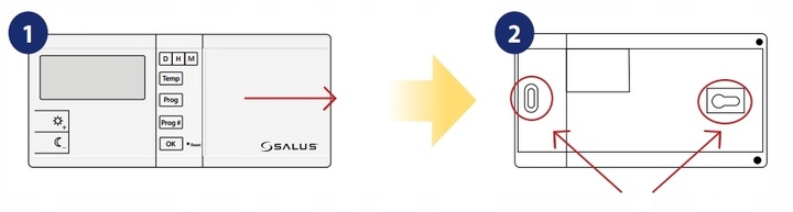 STEROWNIK REGULATOR POKOJOWY BEZPRZEWODOWY 091 FL/RF + KLUCZYK DO GRZEJNIKA
