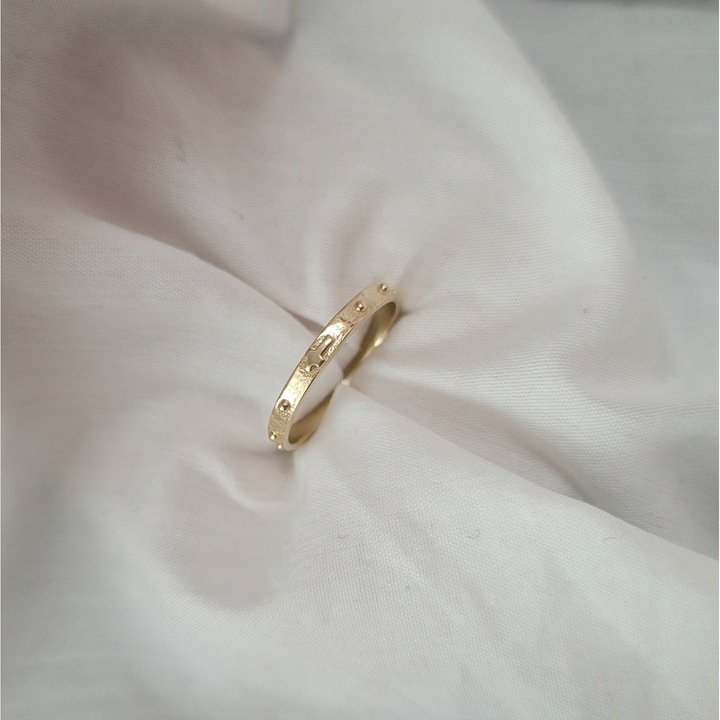 ZŁOTY RÓŻANIEC NA PALEC 585