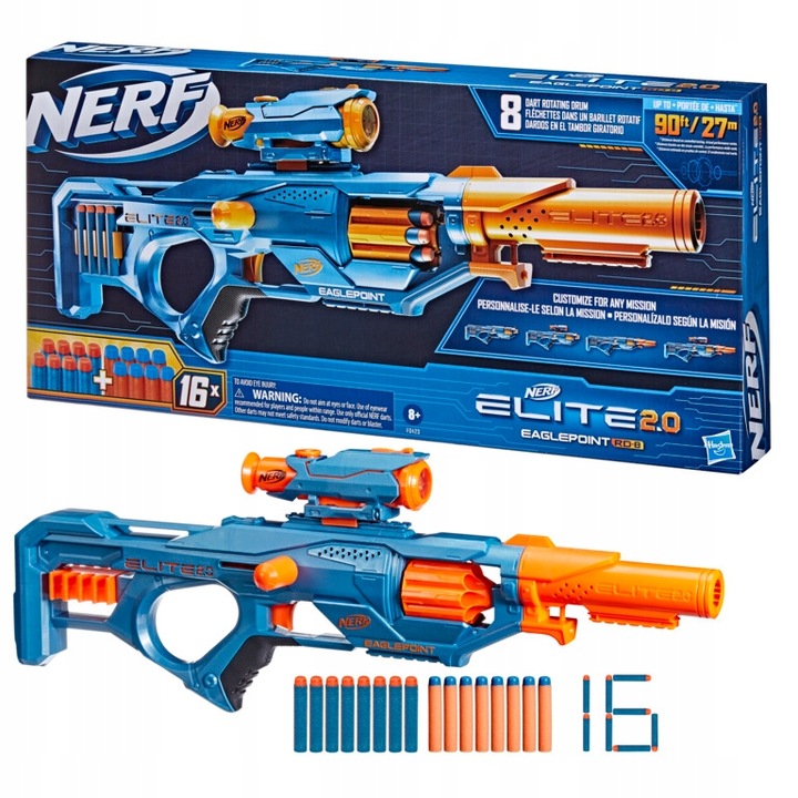 Nerf Elite 2.0 wyrzutnia Eaglepoint RD 8 Hasbro F0423