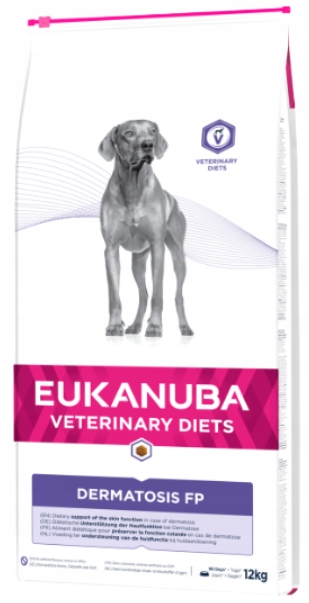 EUKANUBA sucha karma dla psa Dermatosis FP na problemy skórne RYBY 12 kg