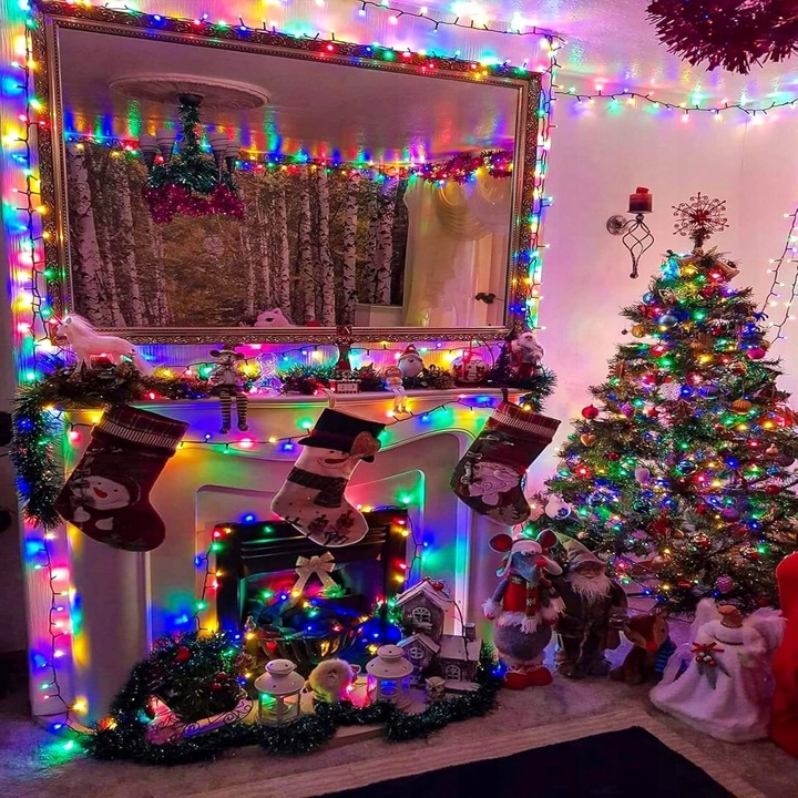 LAMPKI CHOINKOWE 1000LED ZEWNĘTRZNE 10M ŚWIATEŁKA KOLOROWE MULTI GĘSTE