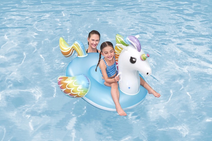 41114 Dmuchany JEDNOROŻEC materac 1,55 mx1,19 CM DLA DZIECI UCHWYTY BESTWAY