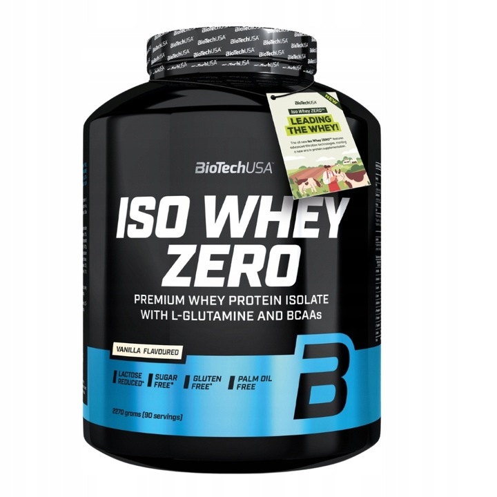 BIOTECH ISO WHEY ZERO 2270g + ISO WHEY ZERO 500g IZOLAT BIAŁKO SERWATKA