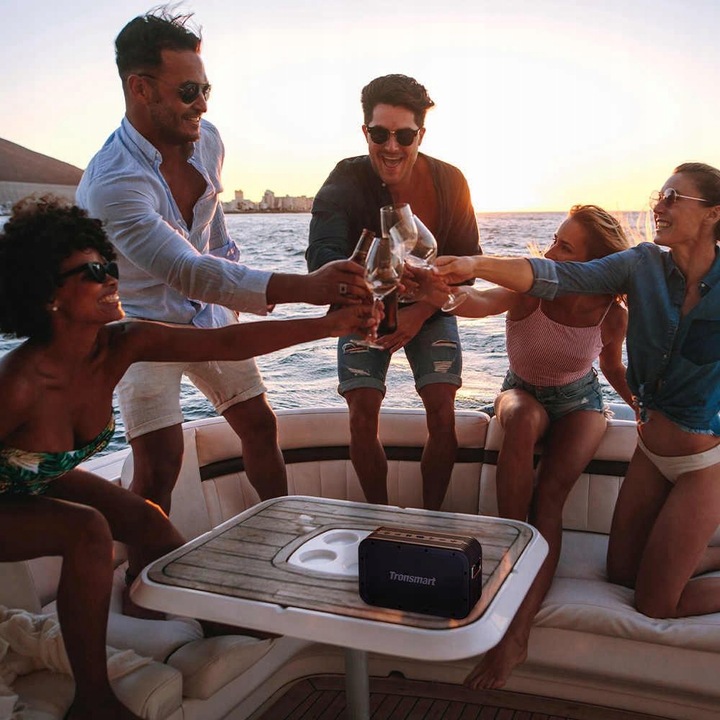 BLUETOOTH ODTWARZACZ AUDIO POWERBANK IPX6 Tronsmart Force MAX czarny 80 W