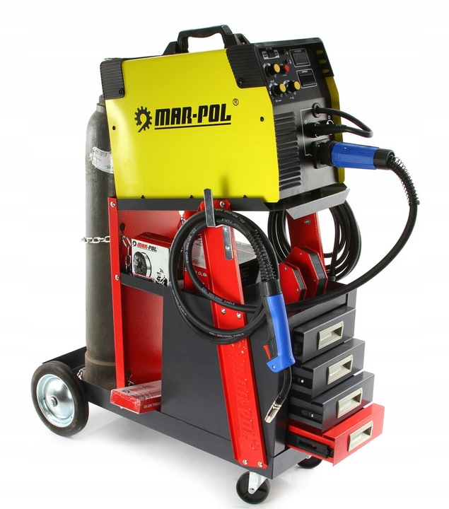 WÓZEK NARZĘDZIOWY SPAWALNICZY Z SZUFLADAMI NA KÓŁKACH TIG MIG MMA SZUFLADY