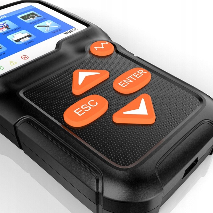 Tester Akumulatorów Konnwei KW650 z LCD Miernik Rozruchu Cyfrowy 6V 12V USB