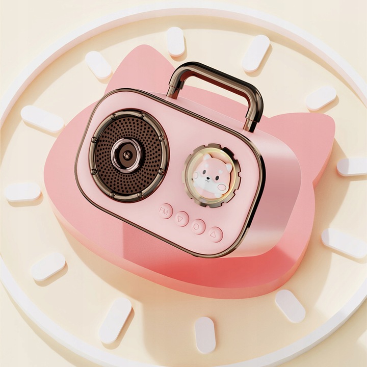 BEZPRZEWODOWY ZESTAW DO KARAOKE DLA DZIECI GŁOŚNIK BLUETOOTH + 2 MIKROFONY