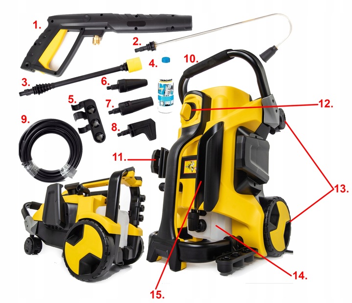 MYJKA CIŚNIENIOWA L7 250BAReW + PŁYN KARCHER 0,5L TURBO DYSZA LANCA MOCNA