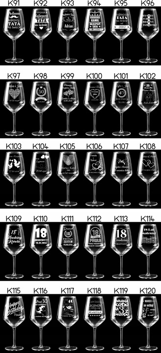 Kieliszek do wina XXL z grawerem prezent dla niej Dzień Kobiet WALENTYNKI