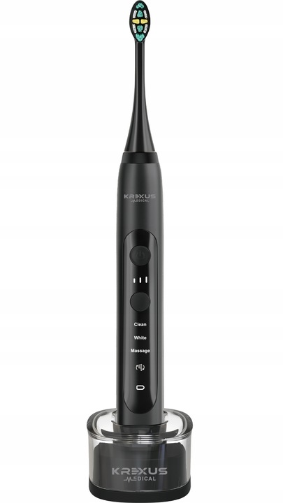 Szczoteczka soniczna elektryczna do zębów 3 tryby Krexus Timer IPX7