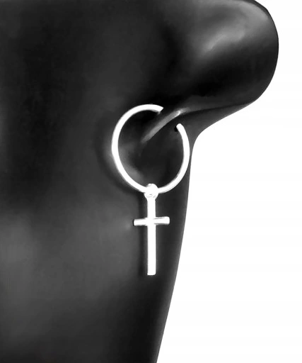 KOLCZYKI SREBRNE KOŁA KRZYŻYKI WISZĄCE ZE SREBRA PRÓBY 925