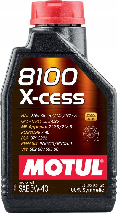 OLEJ MOTUL 5W/40 8100 X-CESS 1L MOTUL