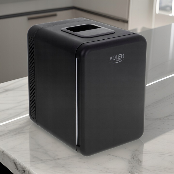 Mała lodówka turystyczna 4L samochodowa AC 12V DC 230V, chłodzenie grzanie