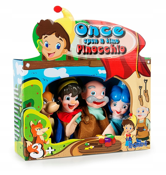 Pacynki zestaw postaci z 4 baśni