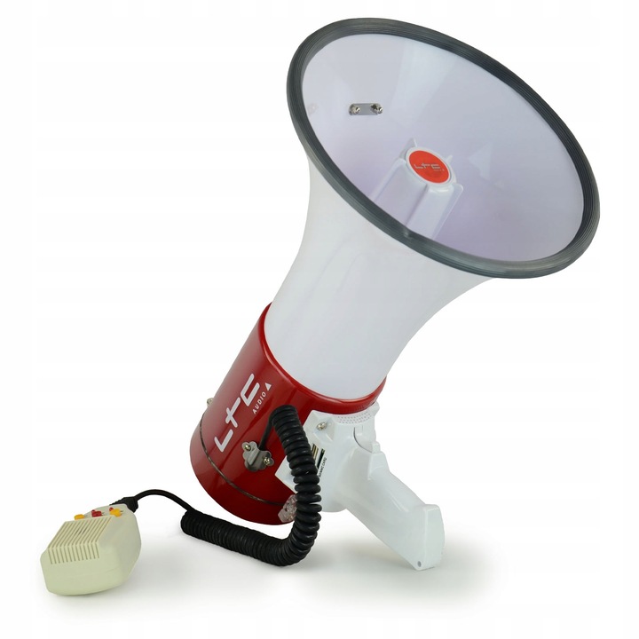 Profesjonalny MEGAFON 50W USB SD MP3 akumulator