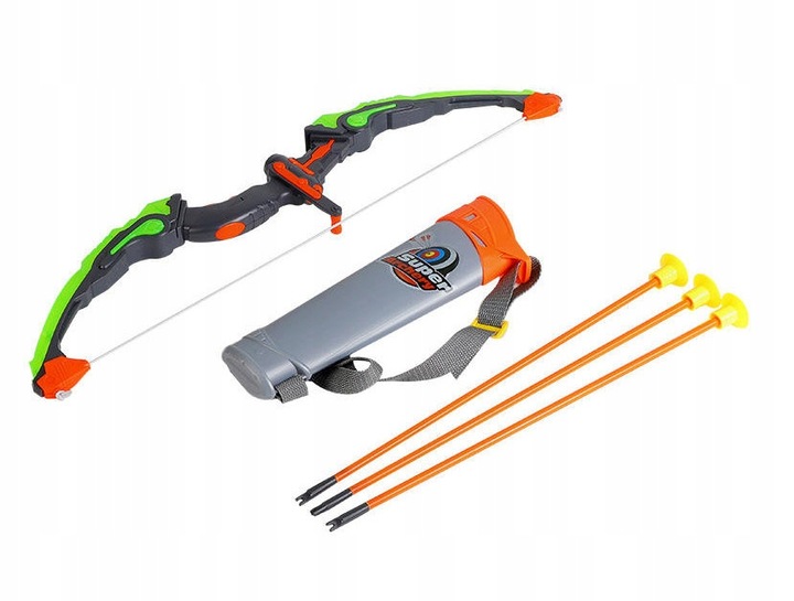 ŁUK ŚWIECĄCY LED +TARCZA DUŻY ZESTAW Z TARCZĄ DLA DZIECI STRZELANIE DO CELU