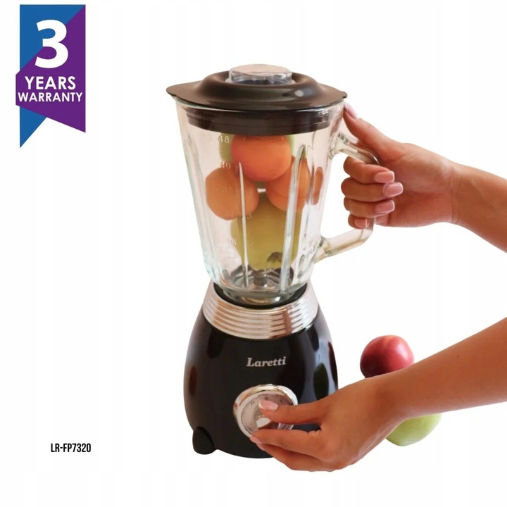 Wydajny blender stacjonarny LARETTI LR-FP7320 (Smeg, Miele, Ravanson)