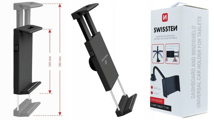 SWISSTEN Samochodowy uchwyt na tablet tel do 10"