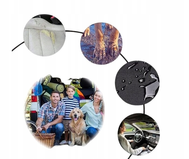 MATA DLA PSA DO SAMOCHODU OCHRONNA UNIWERSALNA POKROWIEC 4W1 SAMOCHODOWA