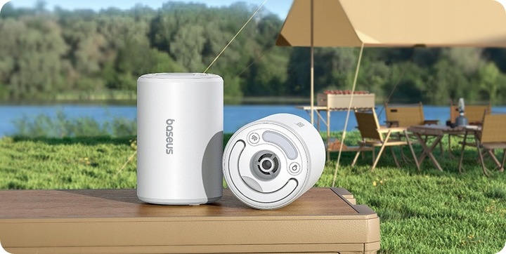 BASEUS POMPKA ELEKTRYCZNA BEZPRZEWODOWA DO MATERACY KÓŁEK DMUCHAŃCE LATARKA