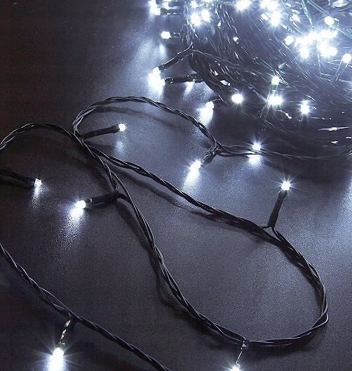 LAMPKI CHOINKOWE Z FLASH ŚWIATEŁKA 200led BIAŁE ZIMNE ZEWNĘTRZNE WEWNĘTRZNE