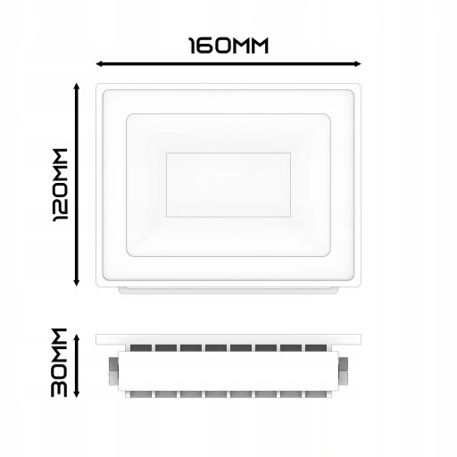 Naświetlacz LED SLIM 30W halogen czujnik ruchu zmierzchu reflektor halogen