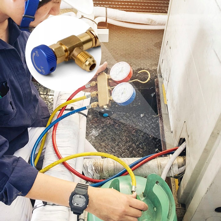 Zestaw zaworów napełniających R32 R410a R600 R134a