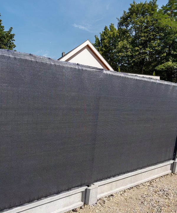 SIATKA CIENIUJĄCA 90% 1,5x25m OSŁONA MASKUJĄCA MATA NA PŁOT OGRODZENIE UV+
