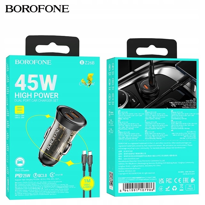 Szybka ładowarka Typ Typu C 45W Samsung S20 S21 S22 S23 S24 FE Plus Ultra