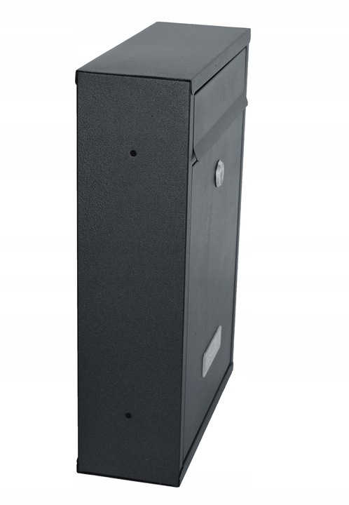 SKRZYNKA NA LISTY POCZTOWA POCZTĘ STALOWA ANTRACYT NA KLUCZYK Z OKIENKIEM