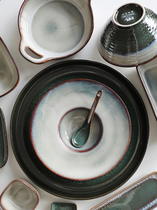 Miska Talerz RAMEN z pałeczkami Ceramiczna Ombres1 L