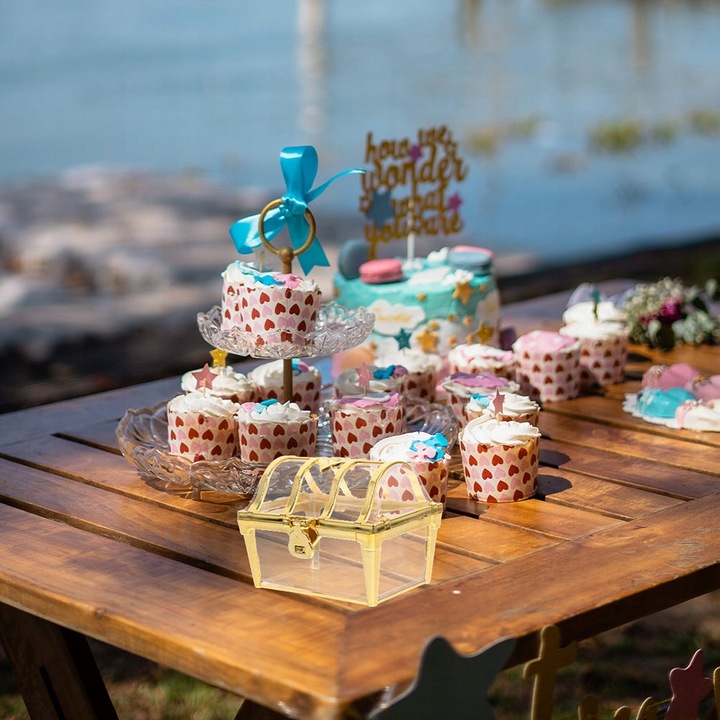 6 SZTUK PLASTIKOWE PUDEŁKO NA SKARBY SKRZYNIA SKARBÓW ETUI SKRZYNIA