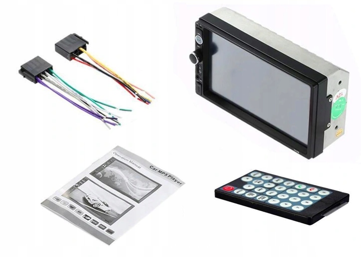 Radio samochodowe Bluetooth 2DIN + kamera cofania