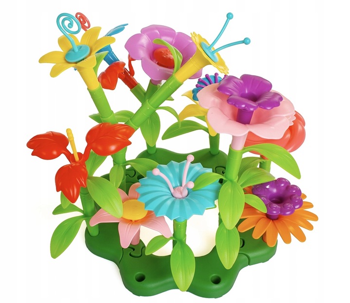 KLOCKI KONSTRUKCYJNE BUKIET KWIATÓW Kwiaty Zestaw do ułożenia 135 Elementów