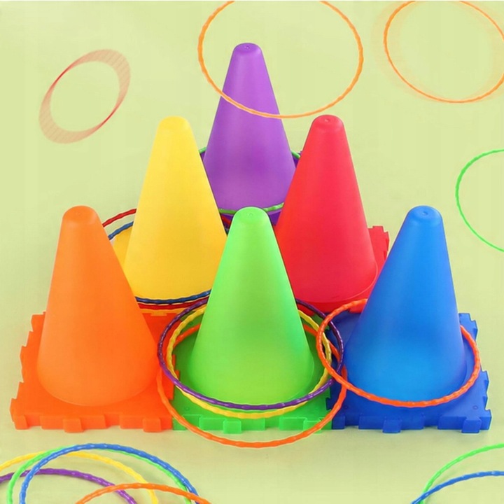 GRA ZRĘCZNOŚCIOWA RZUT DO CELU 3w1 PACHOŁKI OBRĘCZE WORECZKI 30 ELE WOOPIE