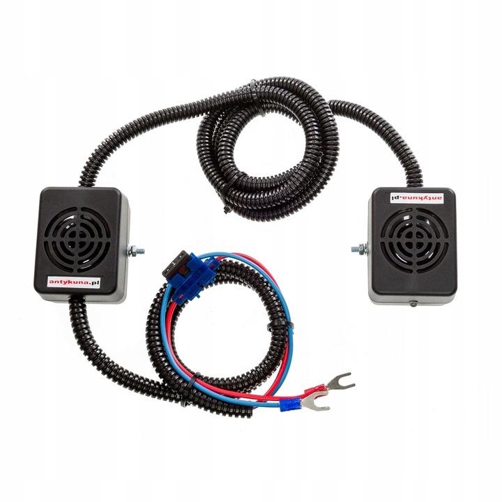 Ultradźwiękowy odstraszacz kun Antykuna CICHY I BŁYSKAJĄCY na 4 strony