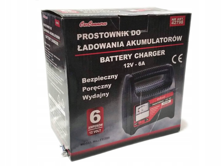 GRATISY# PROSTOWNIK ŁADOWARKA DO AKUMULATORA 12V 6A