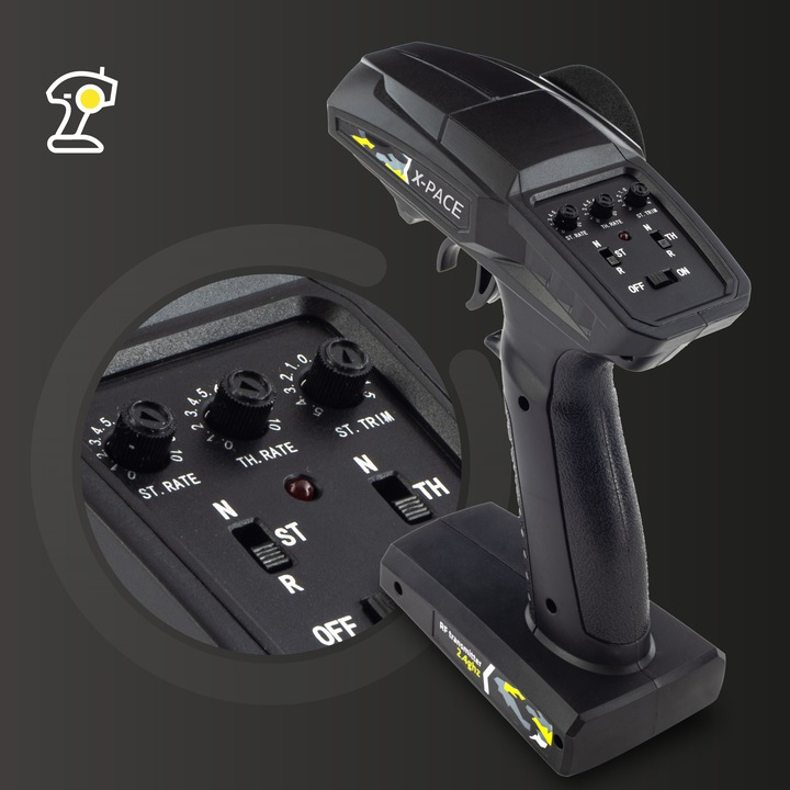 Auto Zdalnie Sterowane RC 1:18 DUŻE TERENOWE 4x4 30 min 850mAh x2 PROMOCJA