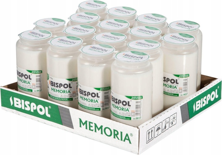 Wkłady do zniczy olejowe BISPOL WO7 4,5dnia 16szt