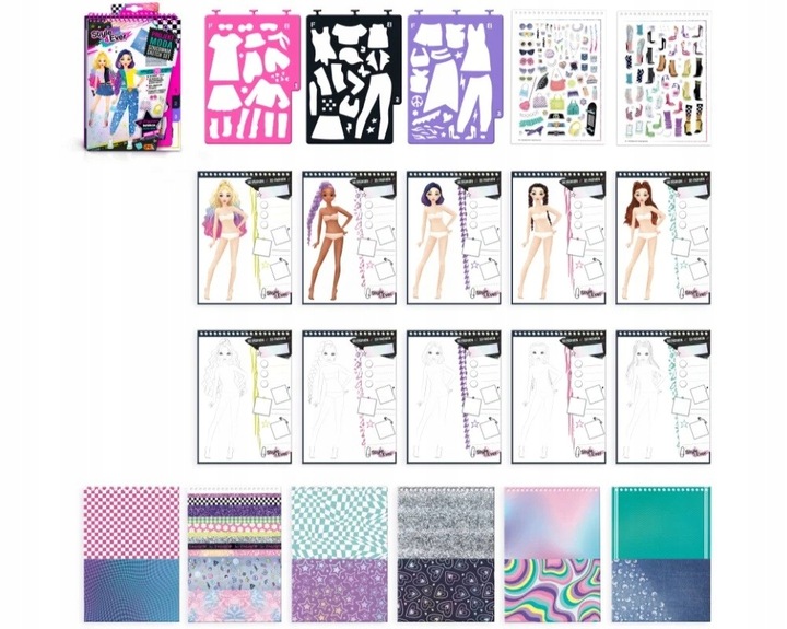 EPEE PROJEKT MODA zestaw kreatywny SZKICOWNIK dla dziewczynki +6 lat