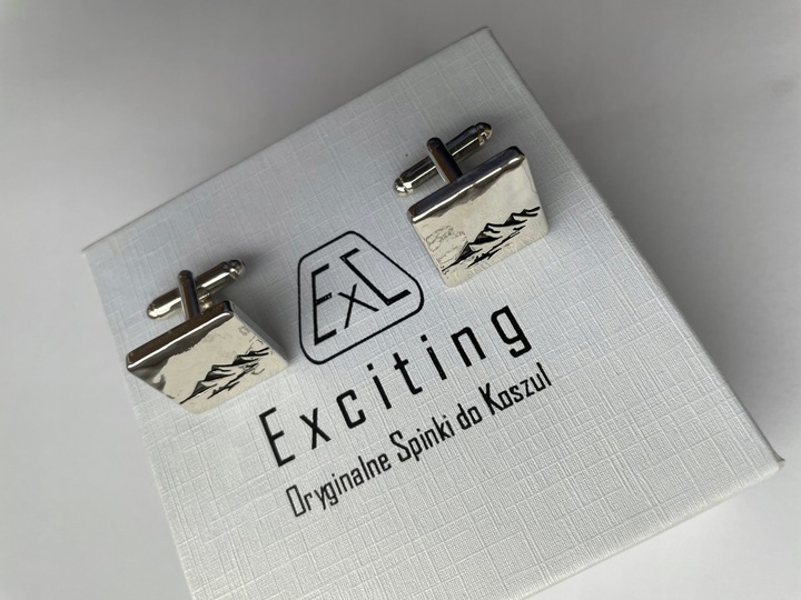 Spinki do mankietów EXC Góry Tatry Sudety Karpaty dla Ratownika GOPR Kwadra