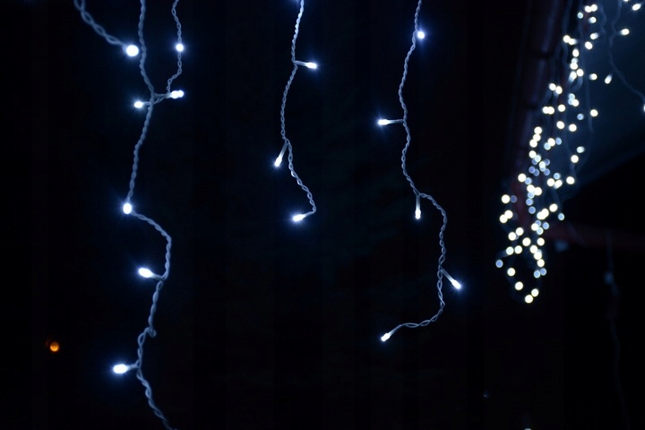 SOPLE FLASH 500 LED ZEWNĘTRZNE BIAŁE ZIMNE CHOINKOWE lampki z Flashem