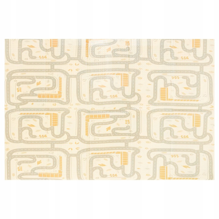 MamaBrum dwustronna składana mata piankowa dywan 120x180x1 Boho/Beż R17