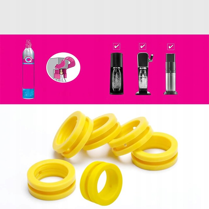 Uszczelka do SodaStream Quick Connect Terra Art 6 sztuk