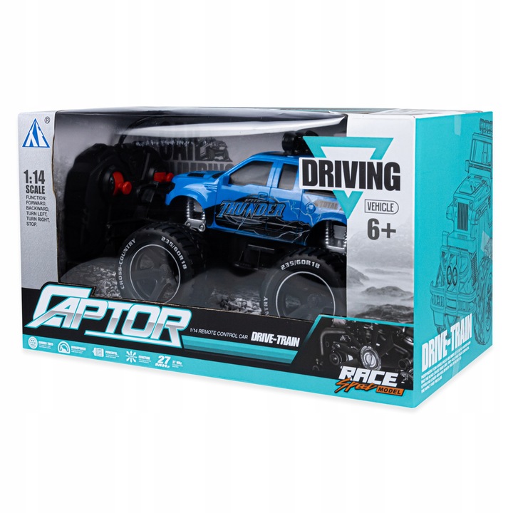 SAMOCHÓD ZDALNIE STEROWANY PILOT RC TERENOWY AUTO NA AKUMULATOR 1:14