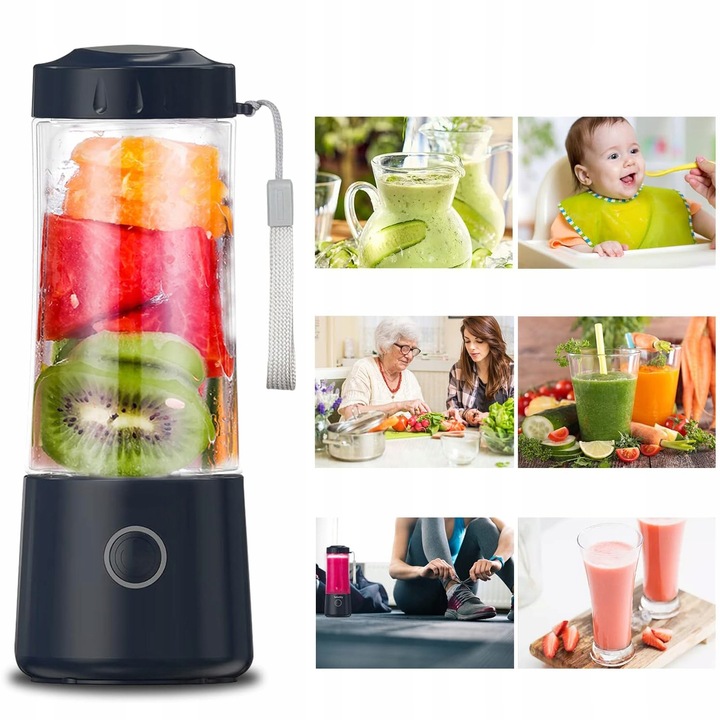 Blender Kielichowy Przenośny Bezprzewodowy 4000mAh Do Smoothie - Prezent