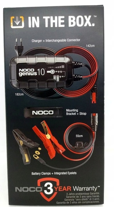 INTELIGENTNA ŁADOWARKA PROSTOWNIK NOCO GENIUS 10 EU 10A 6/12V